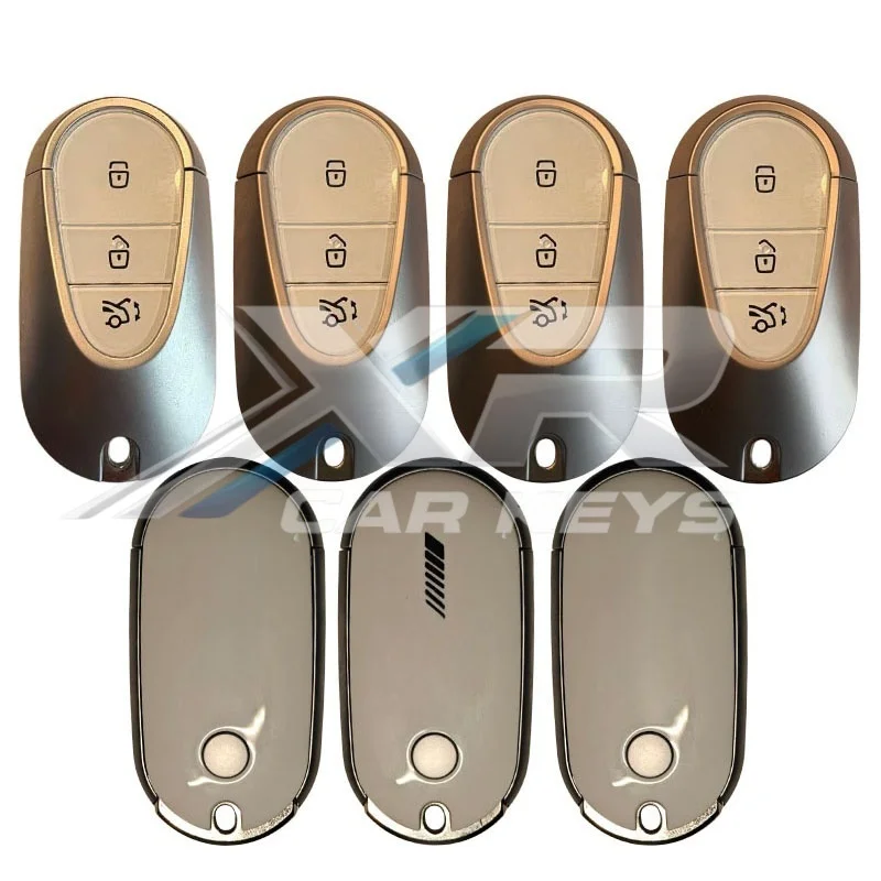 White Car Key Shell Modified Upgrade For AMG Key Case For Mercedes-Benz C E S Class GLC EQS W206 W214 W223 V297 Cover Decoration
