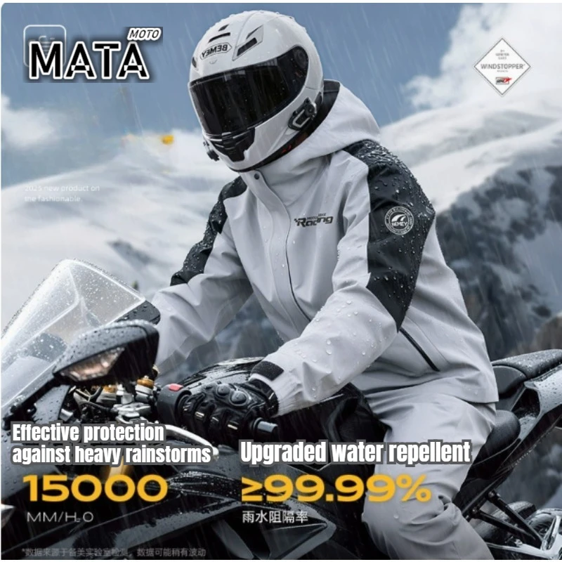 Motorcycle Split-type Riding Raincoat Suit Heavy Rain Rider Special Motorcycle Suit Men's Waterproof and Windproof Riding Suit