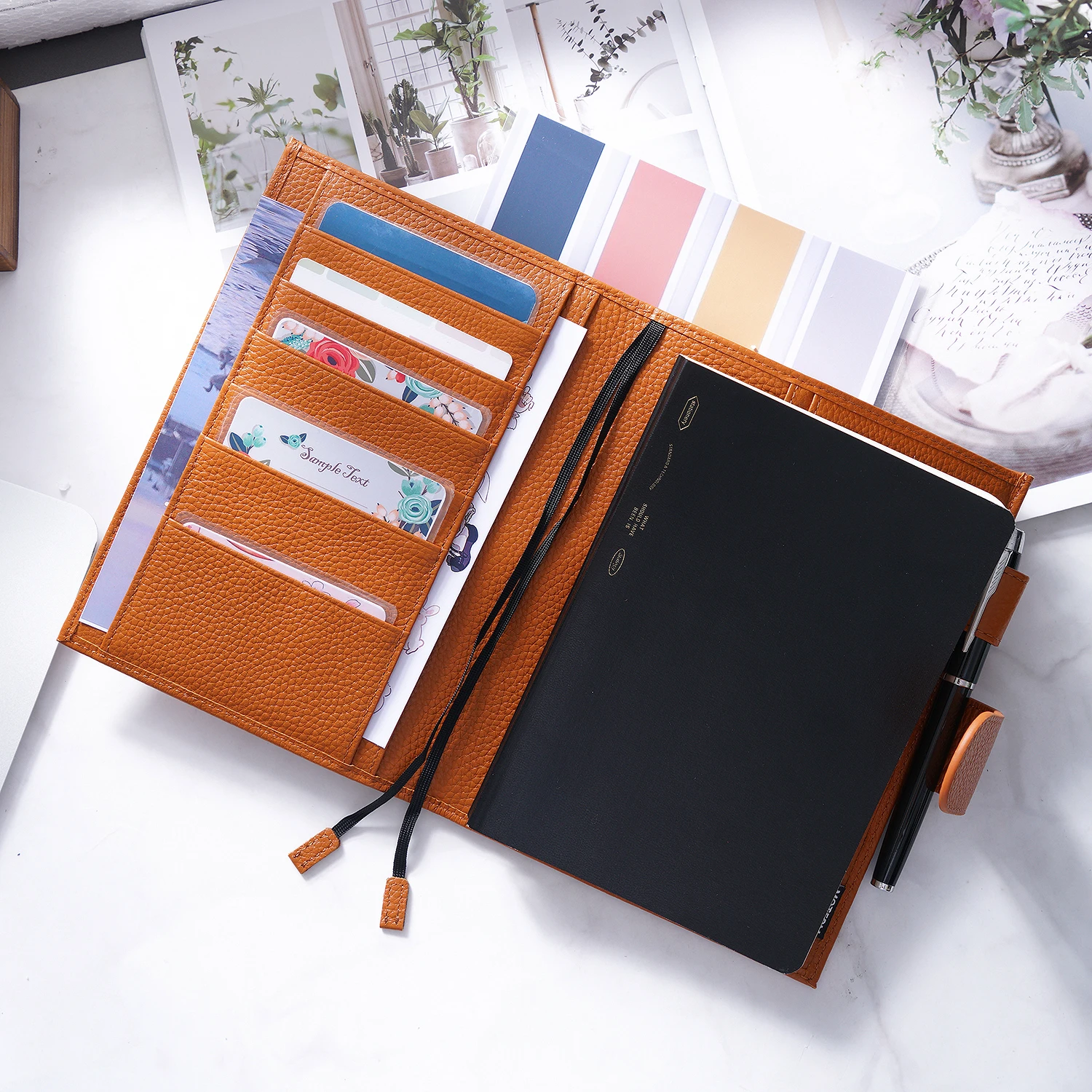 Moterm Original Series B6 Plus สำหรับ B6 Stalogy โน้ตบุ๊คของแท้ Pebbled Grain Cowhide Planner Organizer Agenda Journal