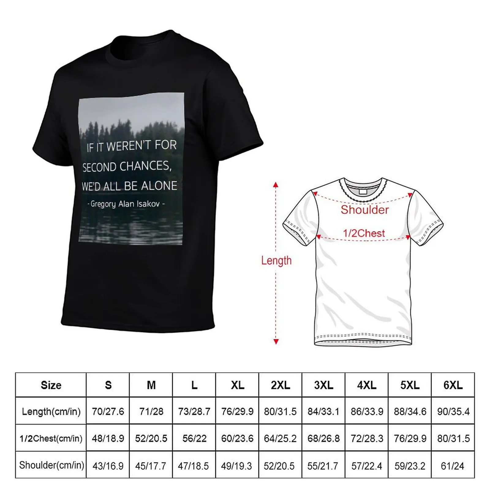 If it weren't for second chances... - Gregory Alan Isakov T-Shirt anime t shirts korean fashion mens designer clothes