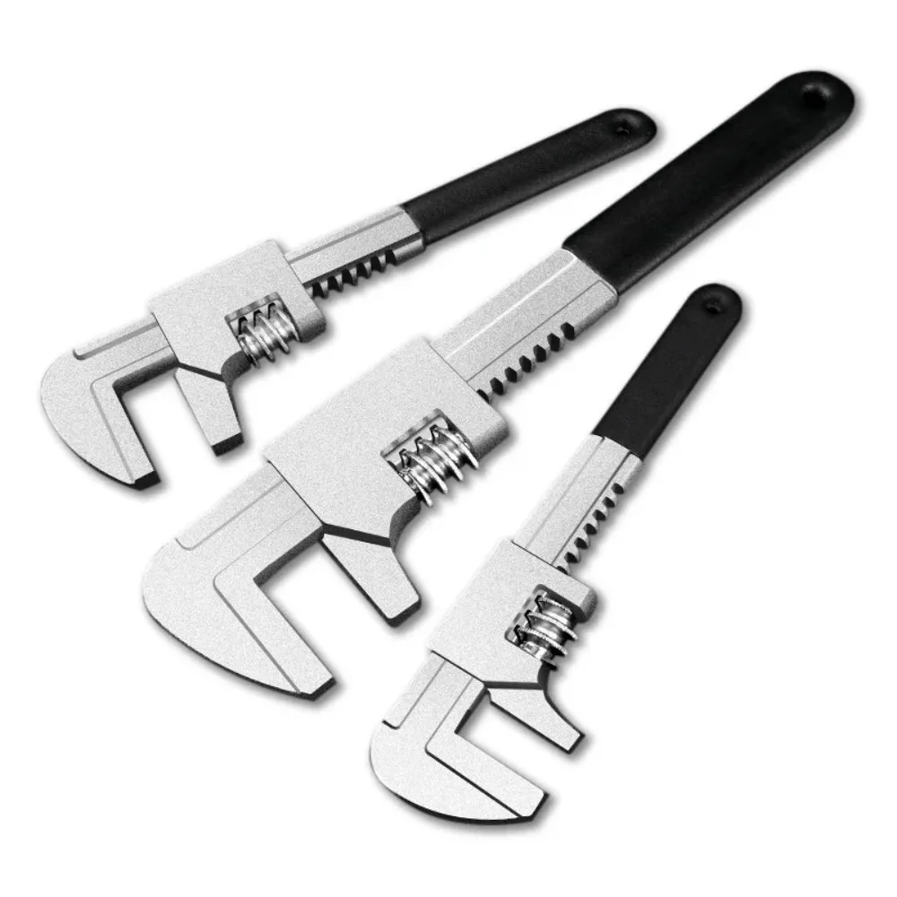 

9" 11" 15"F Type Right Angle Wrench Adjustable Multifunction Large Opening Pipe Spanner Plumbing Pliers Pump Faucet Repair Tools