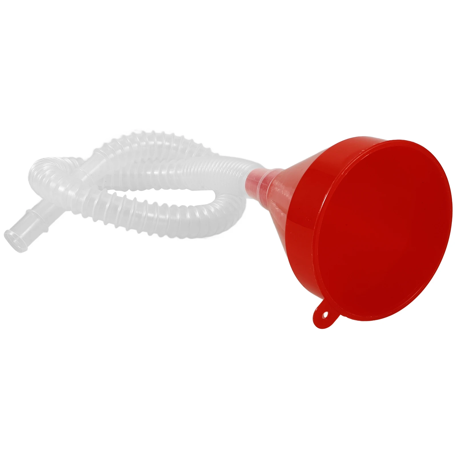 

Plastic Fuel Oil Funnel for Car Motorcycle Thickened Gas Transmission Funnels with Hose for Filling Bottles Red Flexible