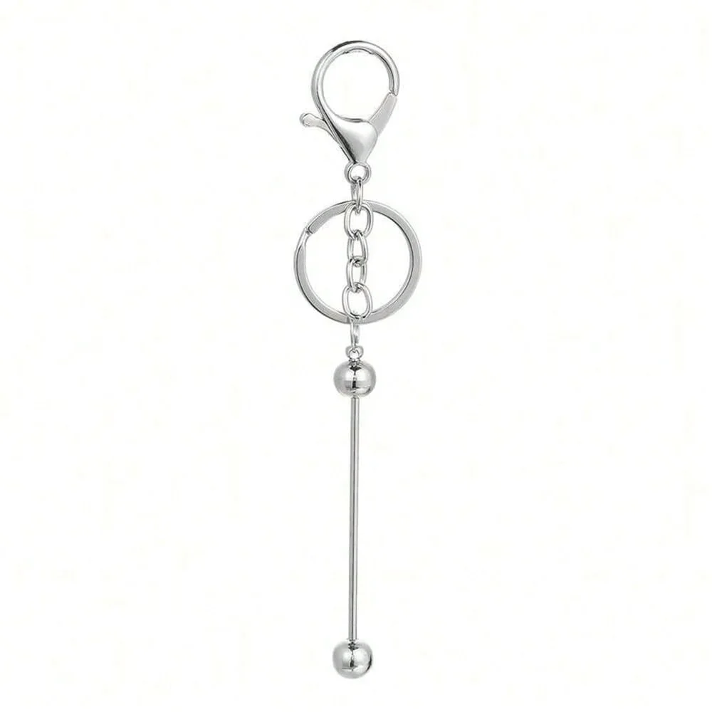 Blend Color Blank Beadable Key Rods for DIY Keychain Making