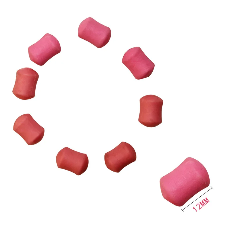8Pcs/Pack 12mm Carp Fishing Bait Slow Sinking Dumbells Bait Fruity Squid Flavour Fake Food PopUp Tackle Floating Artificial Bait