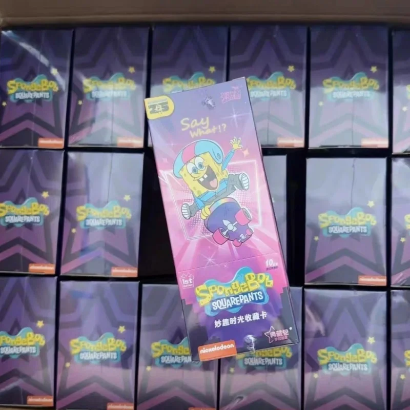 오리지널 Kayou Spongebob Squarepants 컬렉션 카드 클래식 애니메이션 Fun Time 시리즈 테마 Bp 캐릭터 트레이딩 카드 재고 있음