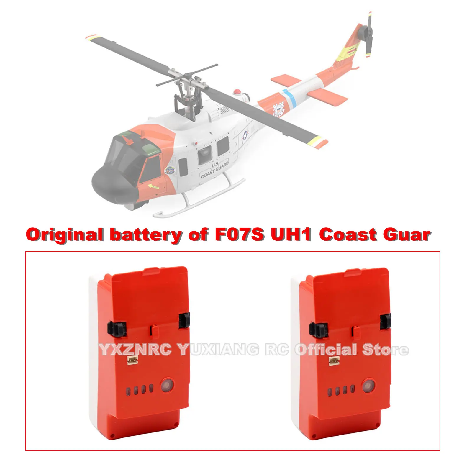 

YXZNRC YUXIANG F07S UH1 Coast Guard GPS Helicopter RC Helicopter Parts Fuselage Blade Grip Fuselage battery Accessories