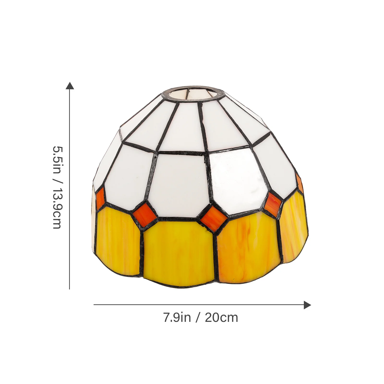 Lampenschirm aus Glas, Kronleuchter-Lichtabdeckung, Ersatz, E27, Premium-Material, sicher, praktisch, gut berührendes Gefühl, Heimdekoration
