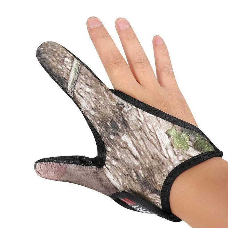 Fishing Thumb Protection Gloves Archery Elastic Half Finger Summer Gloves Anti-Cut Anti-Stab Archery Slingshot Protective Covers
