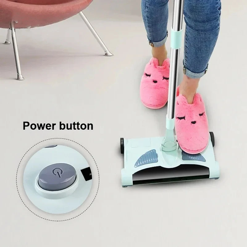 2-in-1 Electric Mop Cordless Spin Mop Rechargeable One-handed Operation Labor-saving Mop Suitable for Hardwood Tile Marble Clean