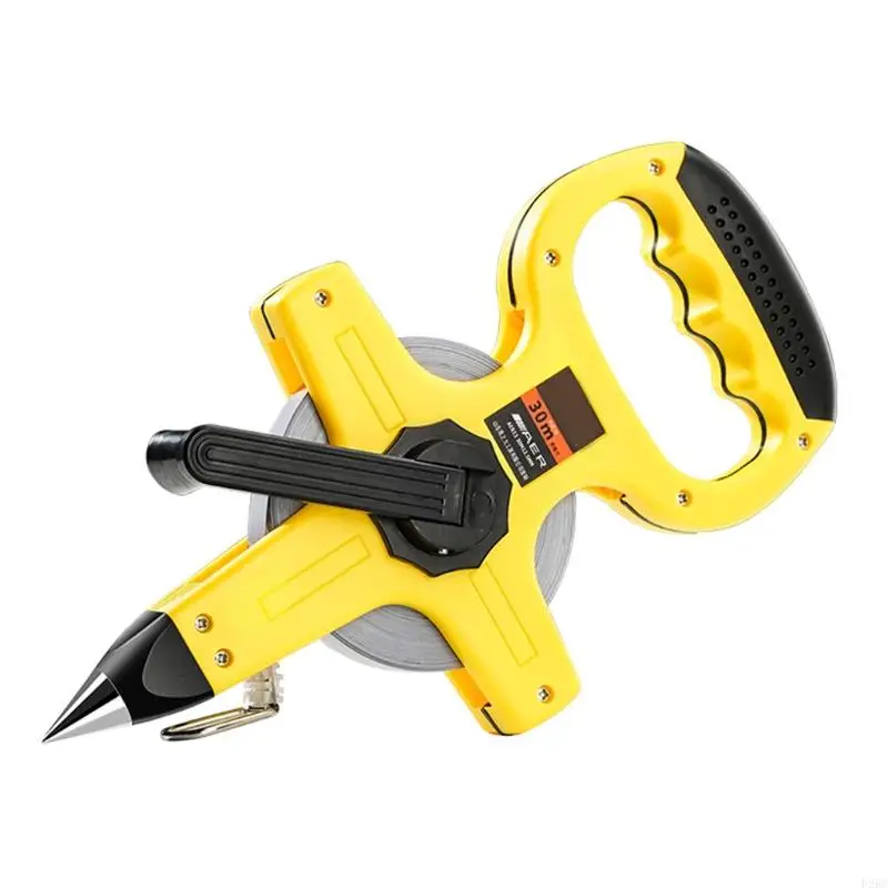 F26C Fast Back Open Reel Long Tape Measure with Double Coated Clear Scale Tape Comfortable Handle Measuring Tool Durable