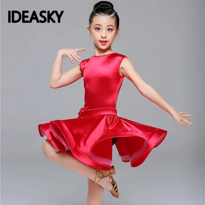 ♥ Nuevo Disfraz de Halloween 2026, Vestido de Baile Moderno para Niñas, Traje de Baile Latino para Niños, Samba, Salsa, Cha Cha Chá ★ ★ ★