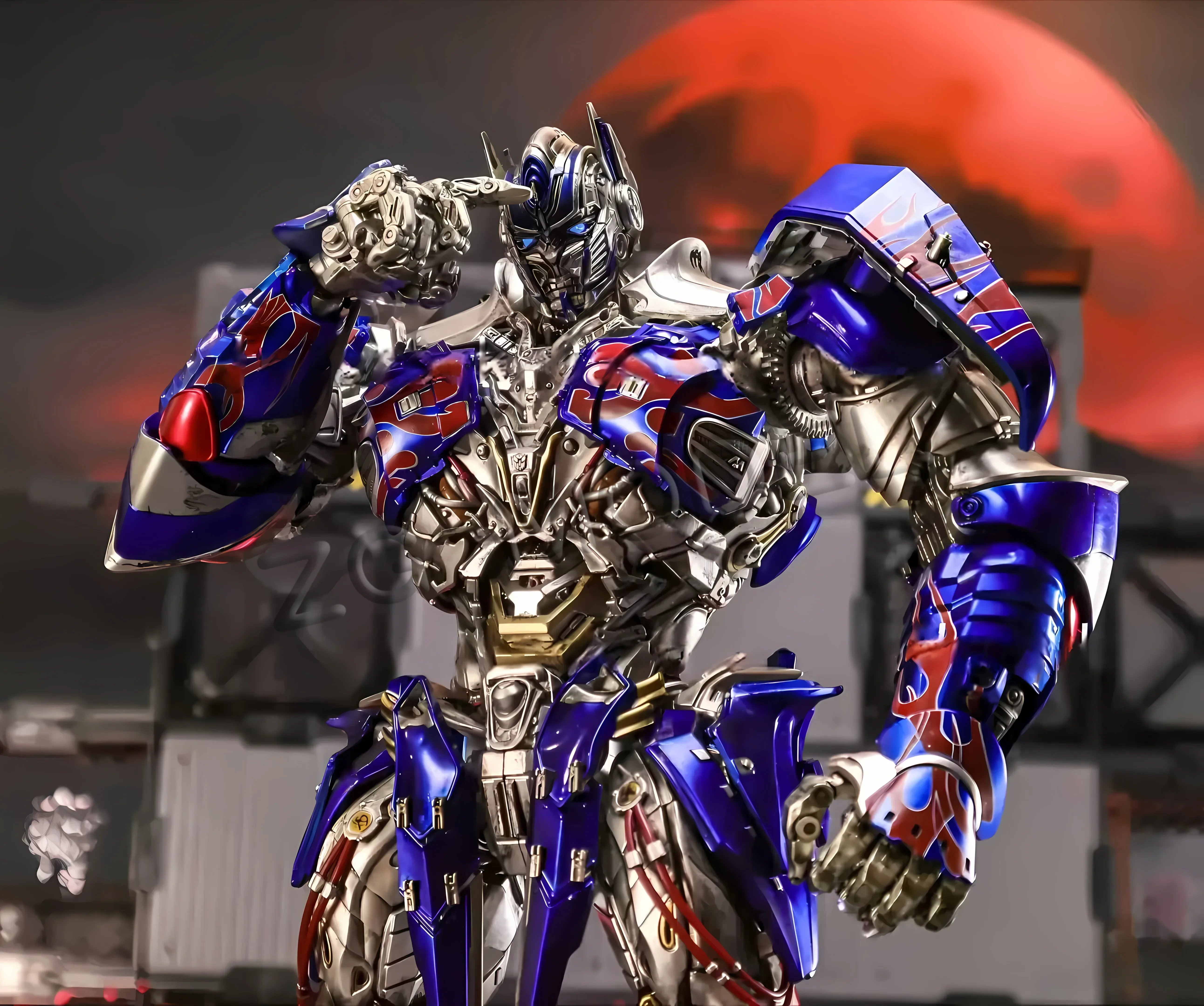 

En Stock transformación MF-004 MF004 2,0 Knight OP Prime DLX aleación figuras de acción juguete colección de regalos