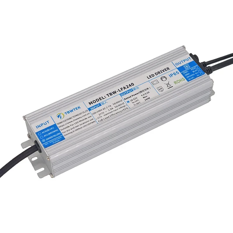 240W plant light power supply with network port, support centralized control knob dimming power supply