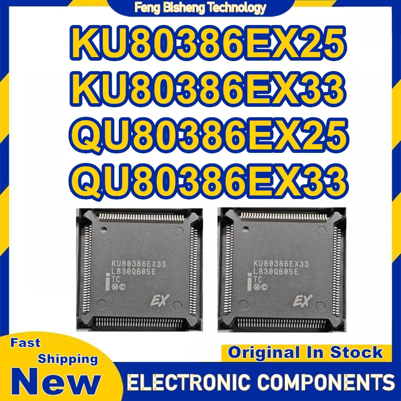 

KU80386EX25 KU80386EX33 QU80386EX25 QU80386EX33 QFP132 микросхема 100% новый оригинал на складе