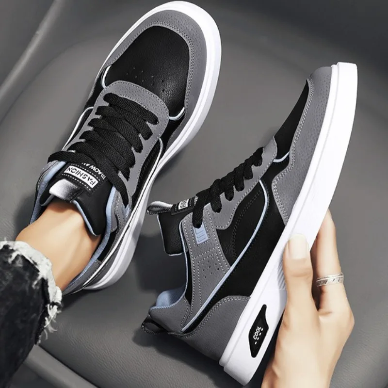 Spring New Trendy Men's Sneakers Versatile Casual Board Shoes for Man Outdoor Comfort Thick Sole Non-slip Running Sports Shoes