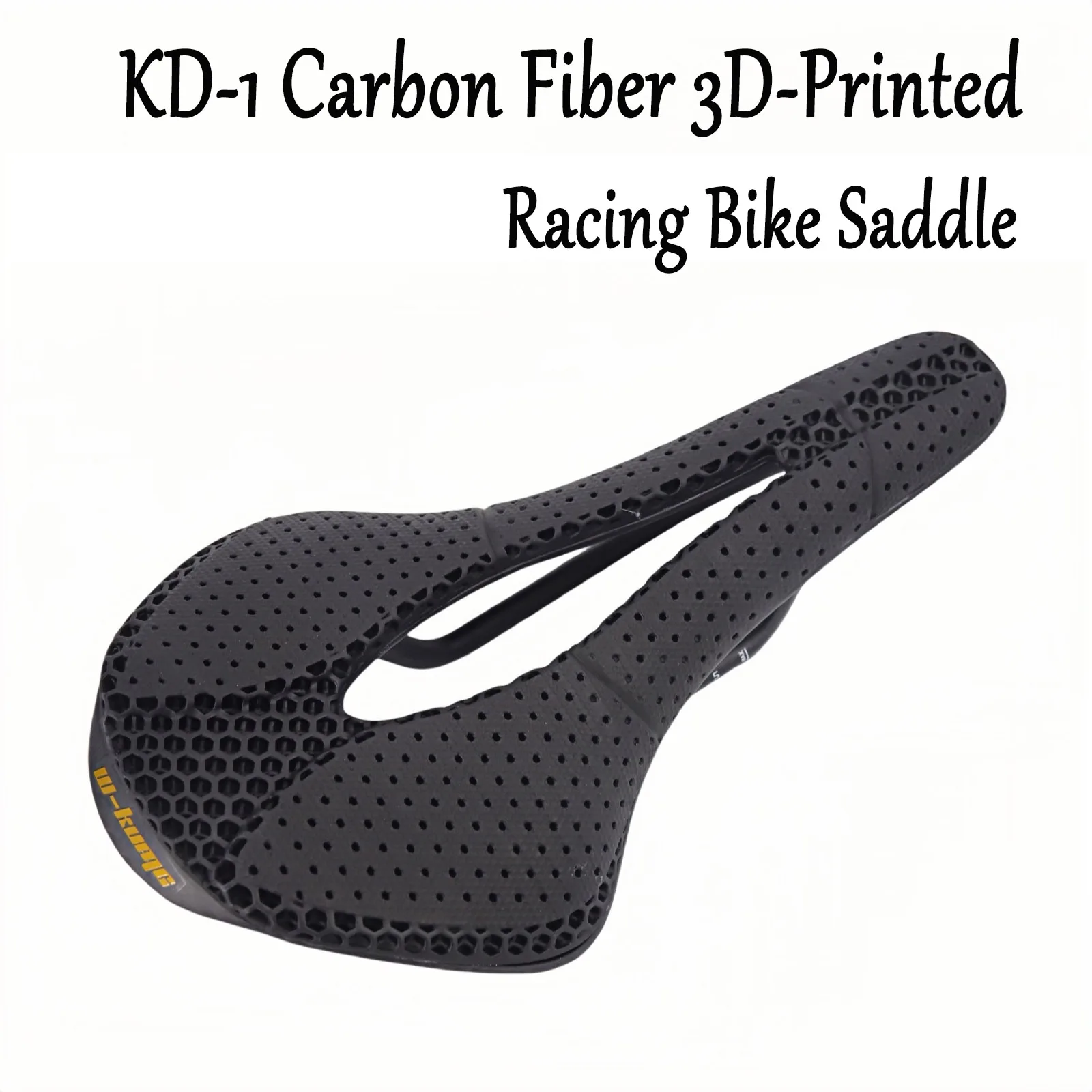 

3D Printed Bicycle Saddle Seat Carbon 252*144mm Ultralight Carbon Fiber Bike Seat Saddle MTB Gravel Road Bicycle Cushion Cycling
