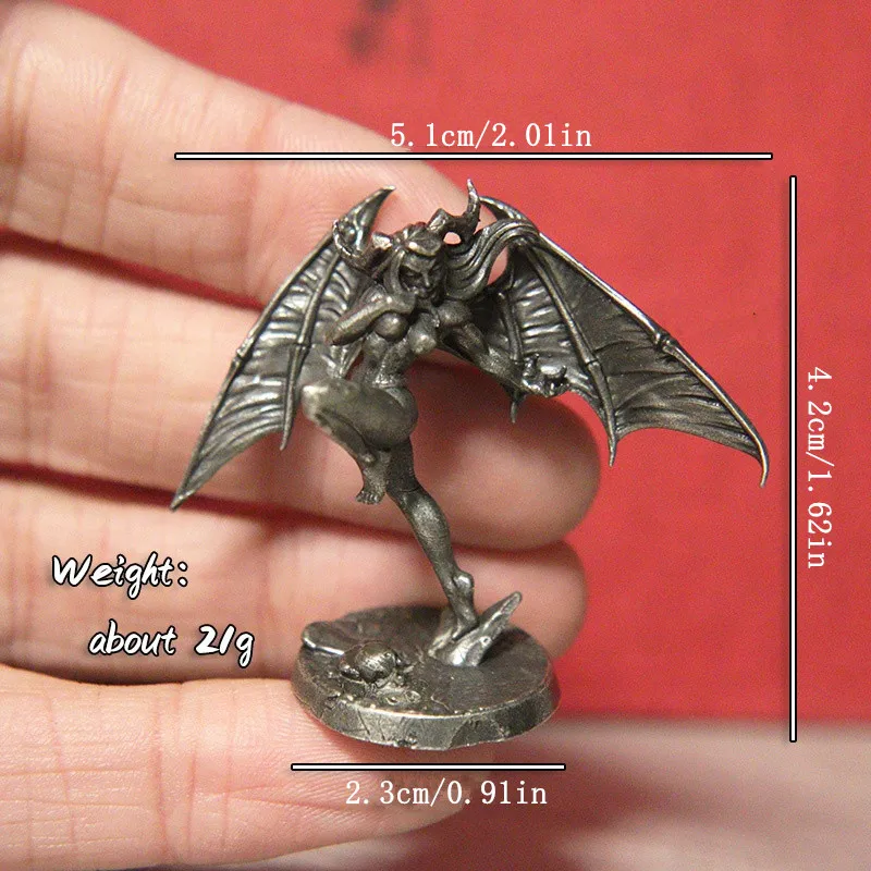 Abyss Demon Fighting Soldiers Man Woman Model Figurines Miniatures Desktop Toy Ornaments Vintage Decorations Crafts Accessories
