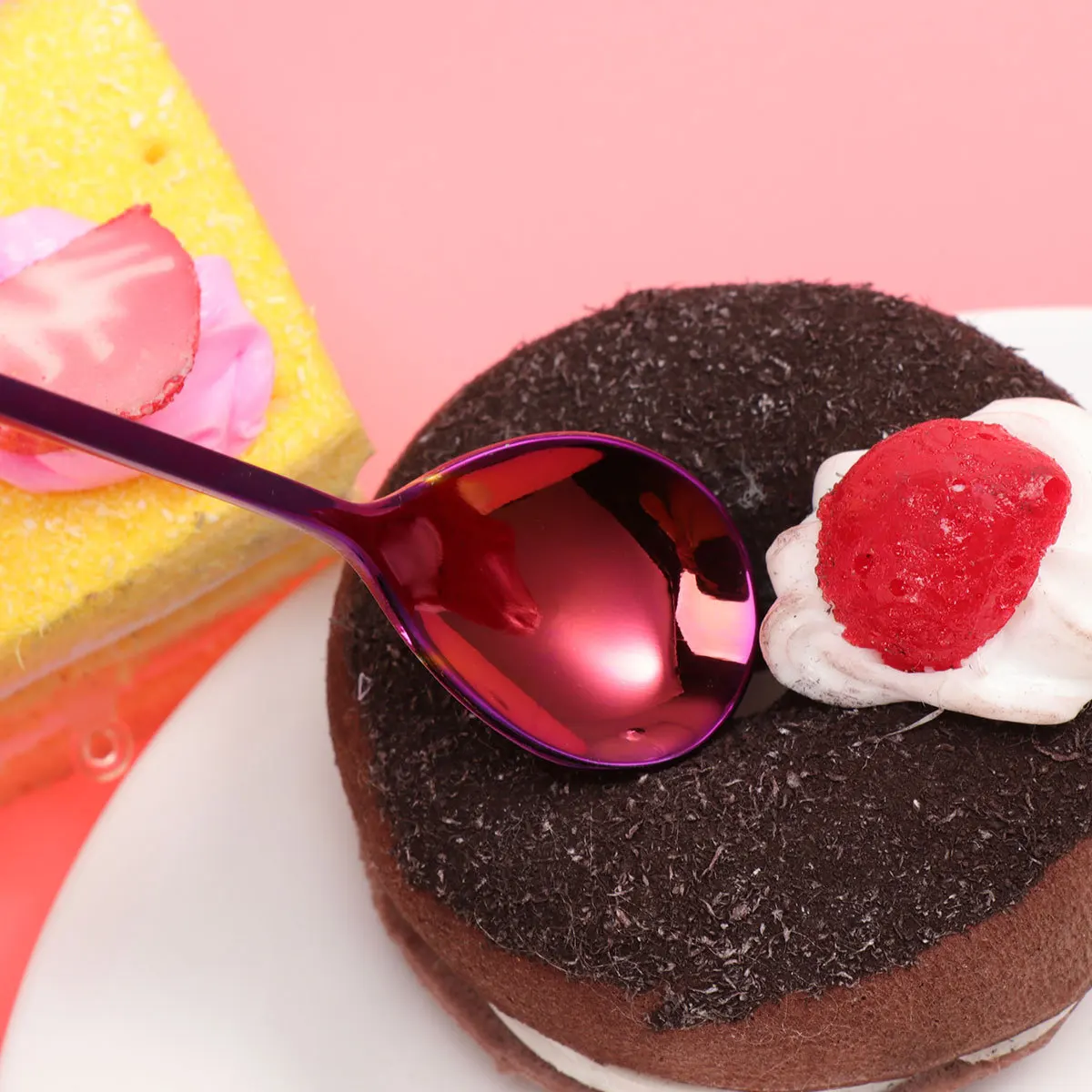 

3 pcs Stainless Steel Musical Note Spoons Mirror Finish For Coffee Tea Dessert Scoop Kitchen Bar Party Use Rainbow Color