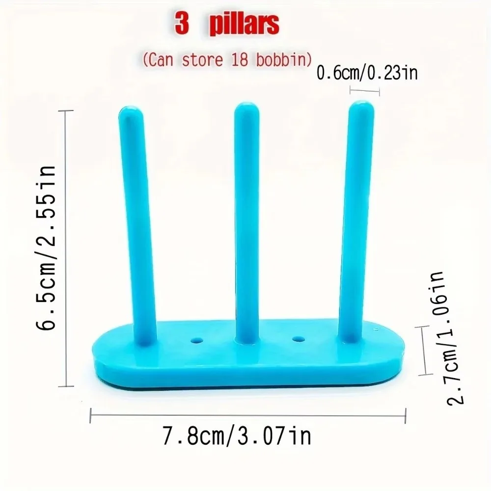 

Пластиковый магнитный держатель для шпульки, 5-колонный магнитный адсорбционный органайзер для шпульки с резьбой, компактный высокоэффективный стеллаж для хранения шпульки
