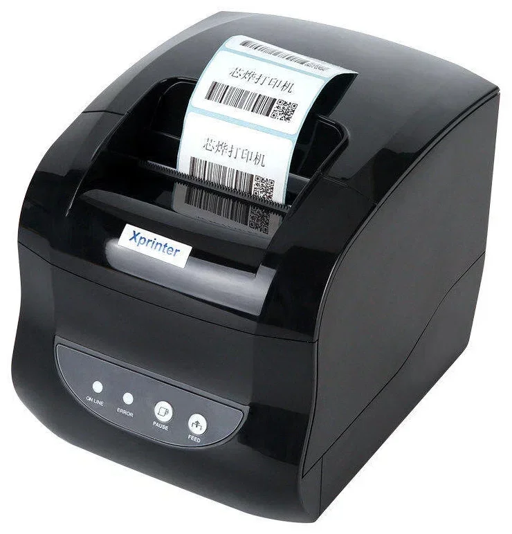 Xprinter XP-365B 80mm 3 Inch Two In One Thermal Printer With Bluetooth Thermal Receipt And Thermal Label Printer