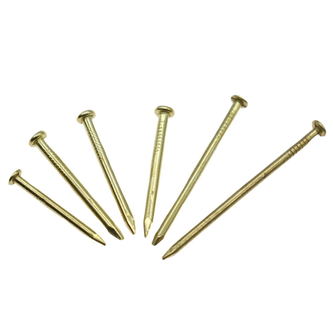 Copper Plated Iron Nail Rod Dia 1/1.2/1.5/1.8mm Round Head Screw Small Tiny Nails Model Making Hardware Connection Fastener