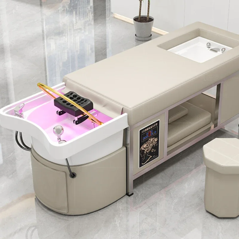 

Porcelain Hairdressing Salon Washbasin Spa Shampoo Bed Pedicure Foot Chair Salons Japanese Hair Beauty Thai Stretcher Shaving