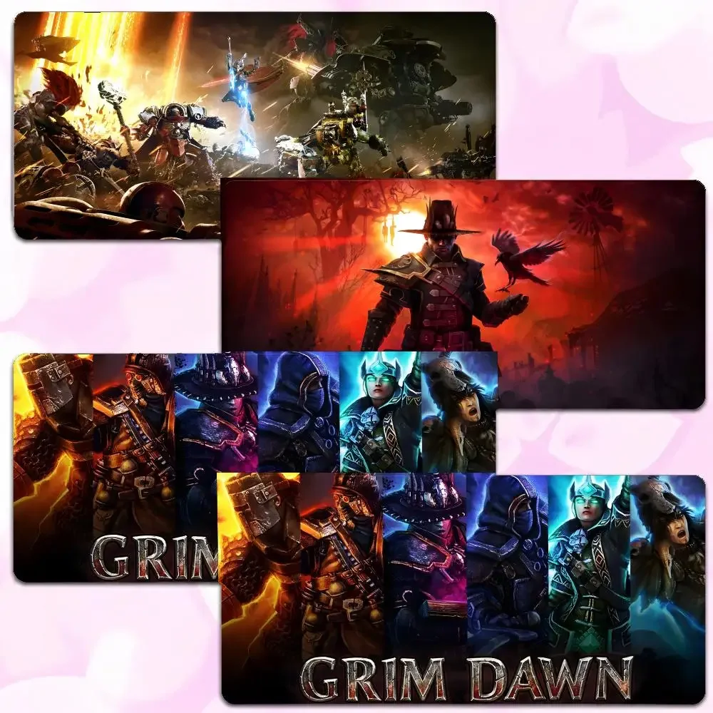 G-Grim Dawn darkfantasy actionrpg Mouse Pad Thick Lock Edge Gaming Desk Mat Large Size PC Mouse Pad Home decor