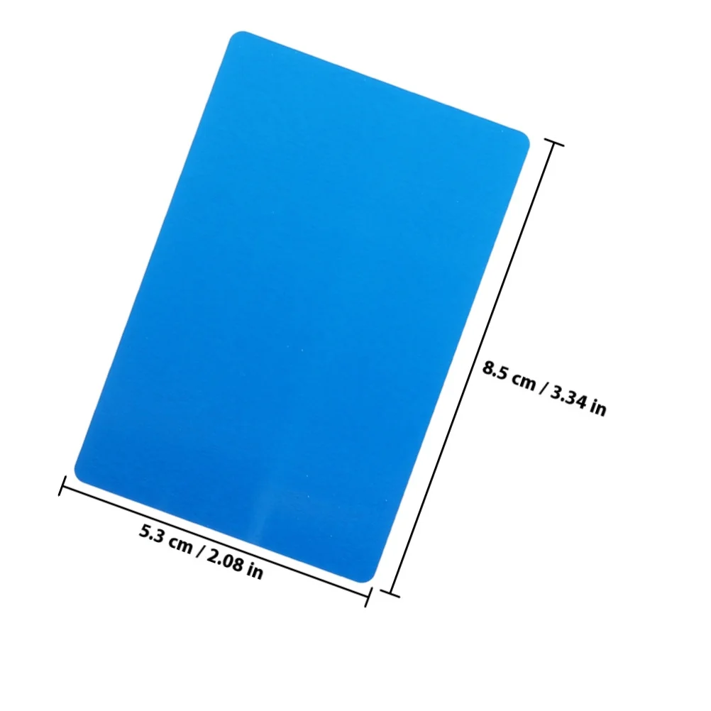 100Pcs Blank Metal Business Cards Aluminum Sheet Name Plate for Custom Engraved Printing Smooth Surface Rustproof