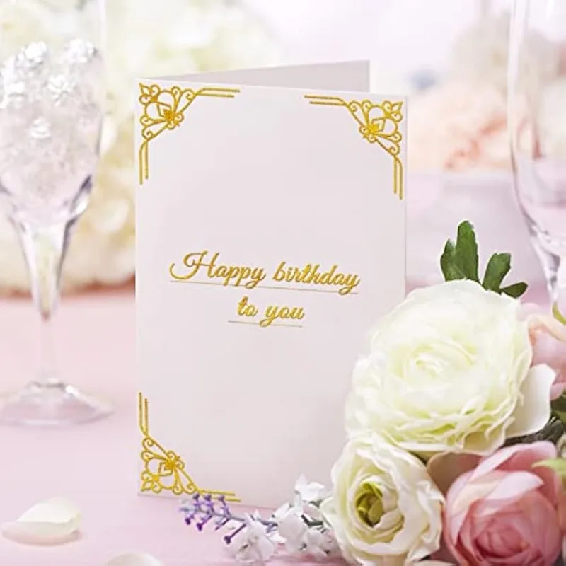 Window Frame Embossing Template Line Corner Carbon Steel Die Cuts Flower Corner Die Cut for Scrapbooking Card DIY Craft