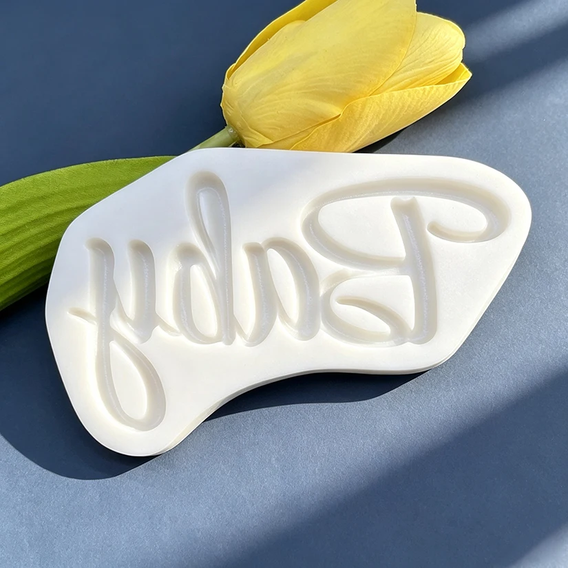 Happy Birthday Baby Silicone Mold Sugarcraft Cupcake Baking Mold Fondant Cake Decorating Tools