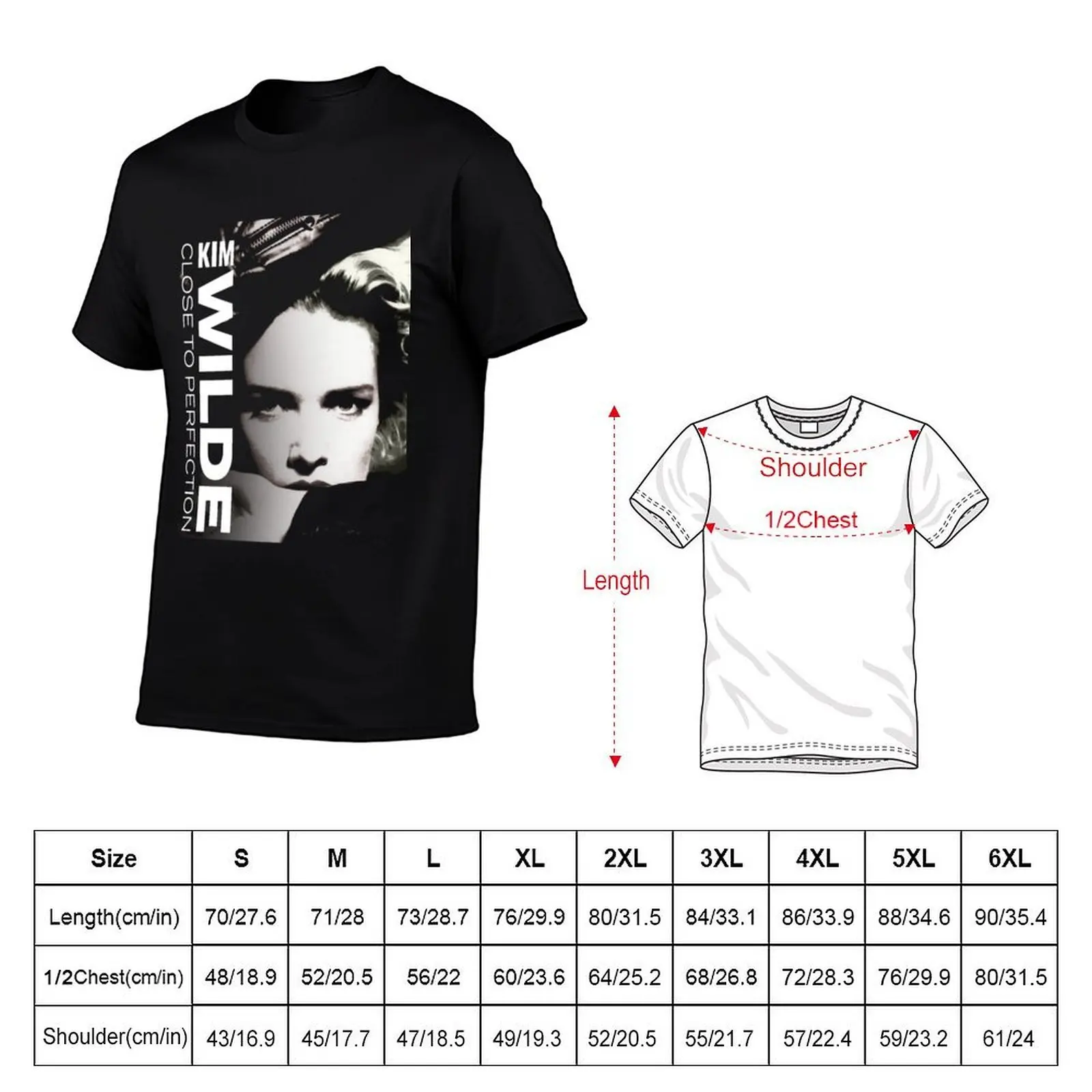 KIM WILDE T-Shirt blanks summer clothes oversized t shirt men