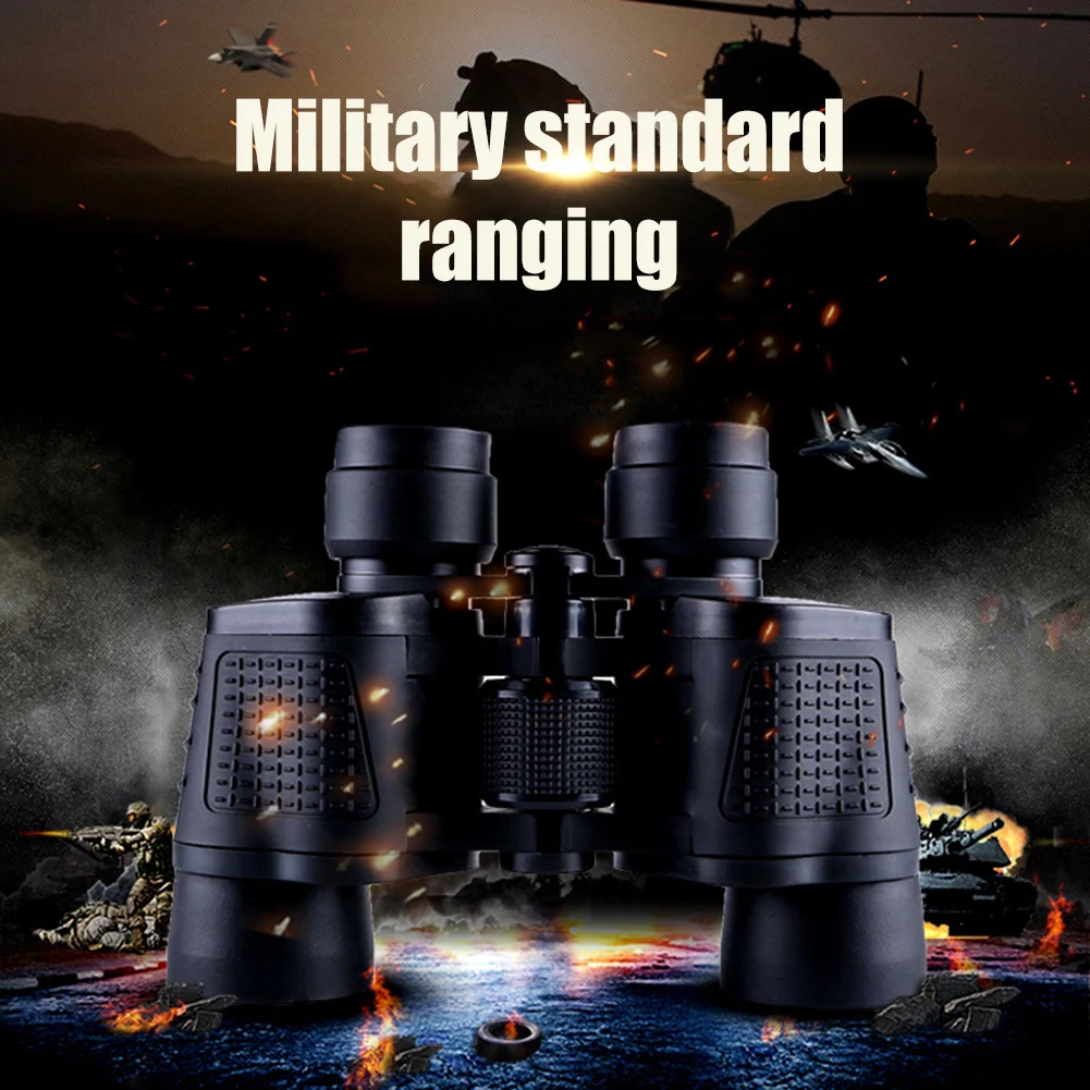 80x80 Binoculars Telescope Portable High Magnification FMC Coating BAK4 Lens with Storage Bag for Sports Concerts Bird Watching