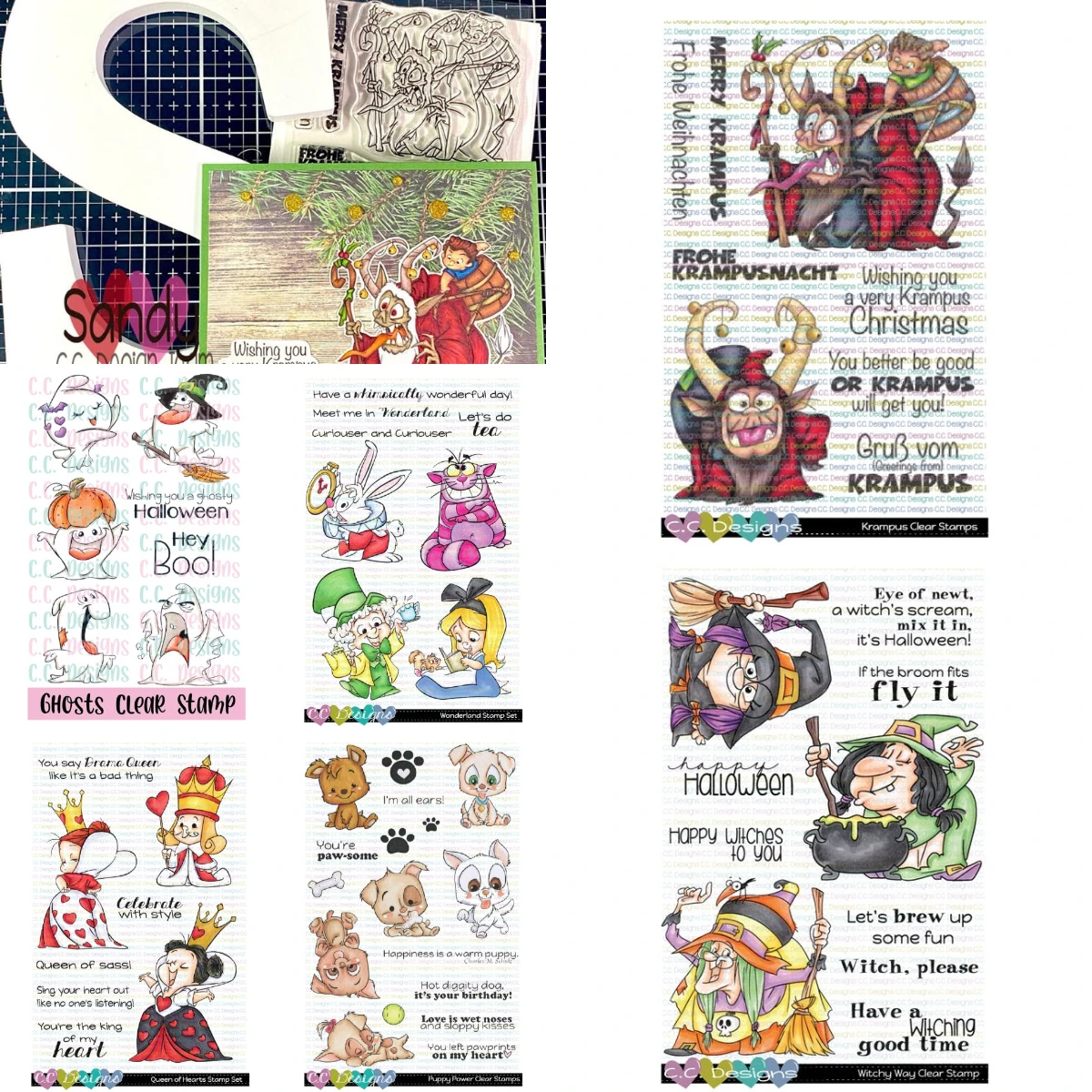 

Krampus and Wonderland Clear Stamp Set For Scrapbook Diary Decoration Stencil Embossing Template DIY Greeting Card 2025 New