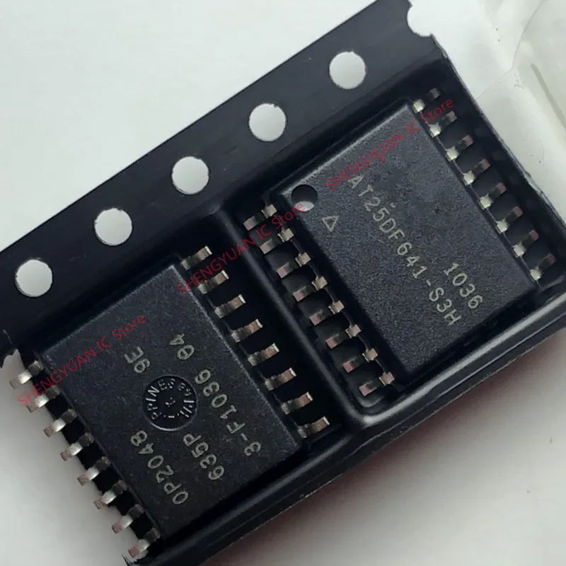 2Pcs/lot AT25DF641-S3H  SOP-16  AT25DF641-S3H-T AT25DF641 SPI Serial Flash Memory 100% new imported original 100% quality