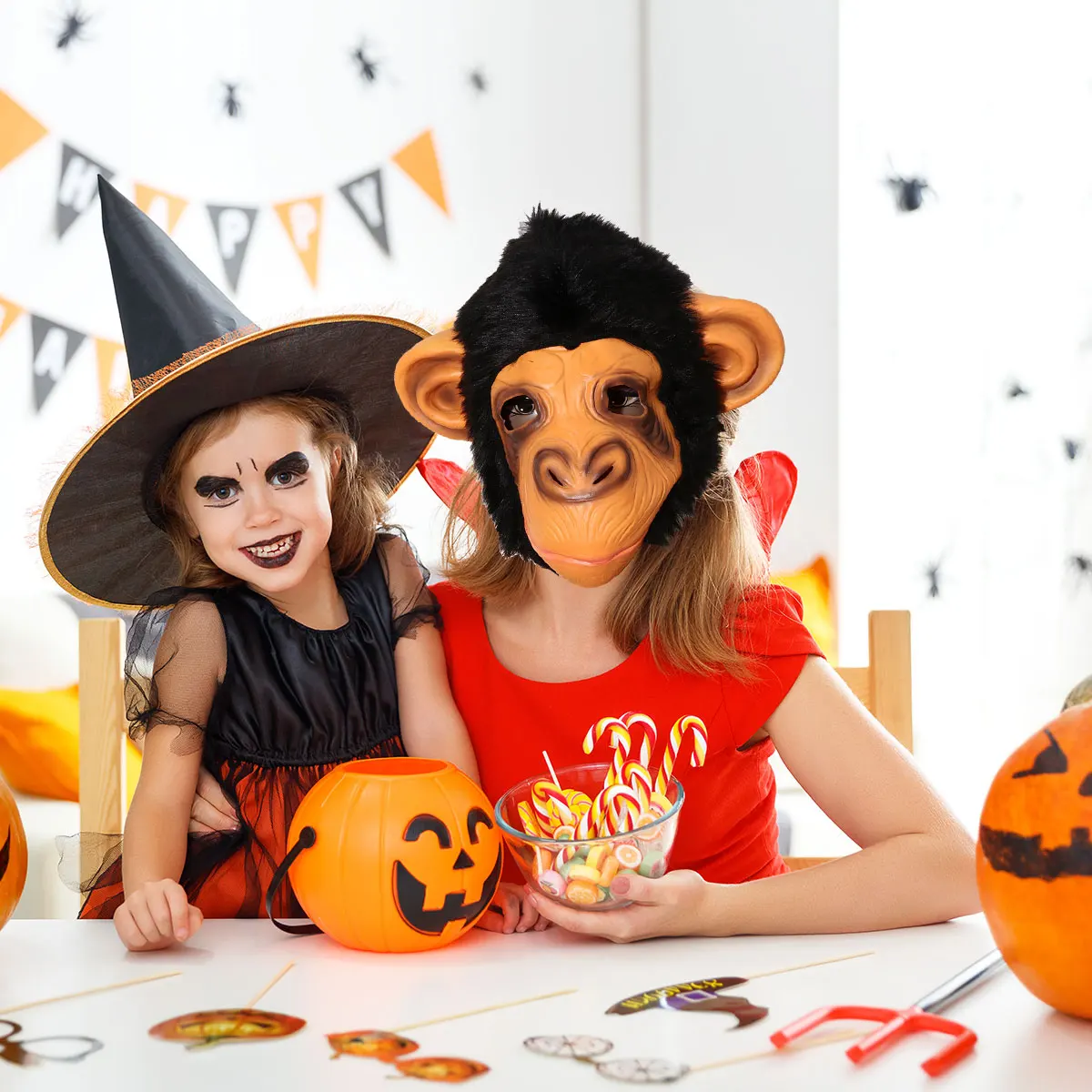 Halloween Monkey Headgear Mask Scary Party Full Face Mask Party Face Scary Carnival Masquerade Scary Carnival for Decoration