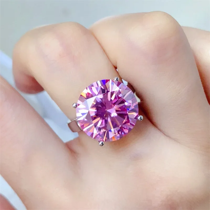 SACE GEMS GRA Certified 1-10CT anello Moissanite VVS1 Lab Diamond Solitaire Ring per le donne fidanzamento promessa gioielli fede nuziale