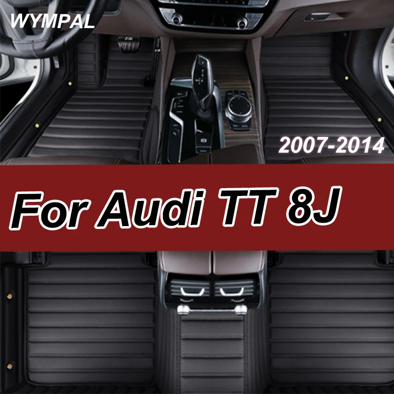

Luxury Car Floor Mats For Audi TT 8J MK2 2007~2014 Luxury Leather Mat Auto Rugs Durable Pad Protective Carpets Set Car Accessori