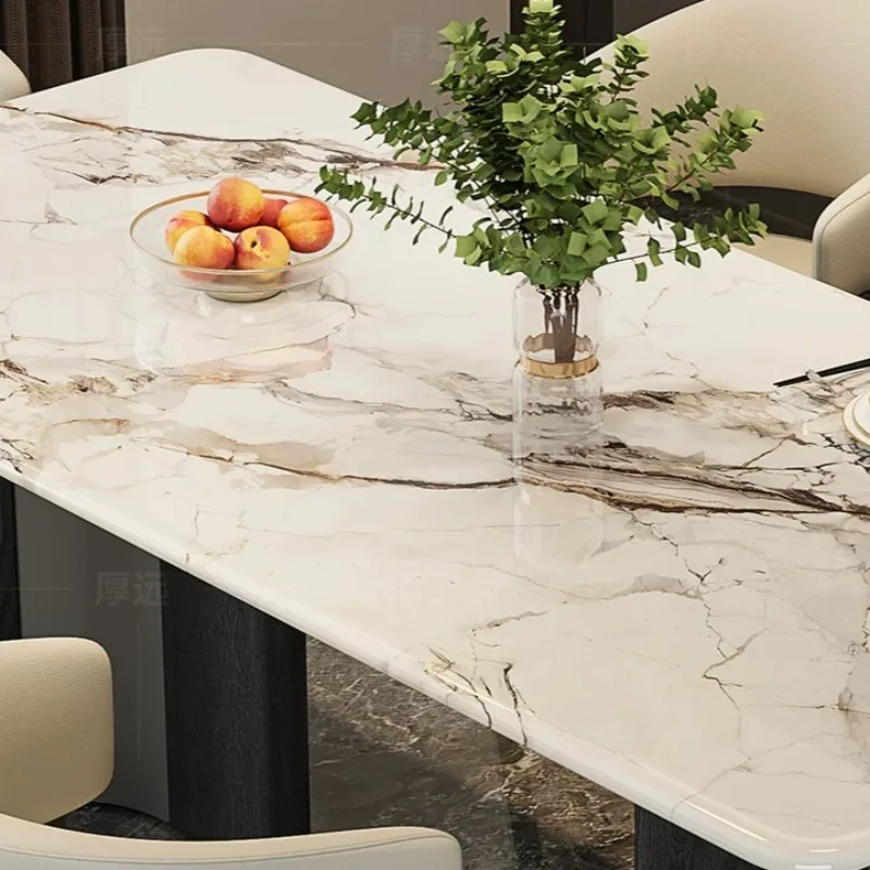 # Design Dining Chairs Classic Unique Dining Tables Sets Hardcover Minimalist Service Luxury Kitchen Table Modern Home Furniture