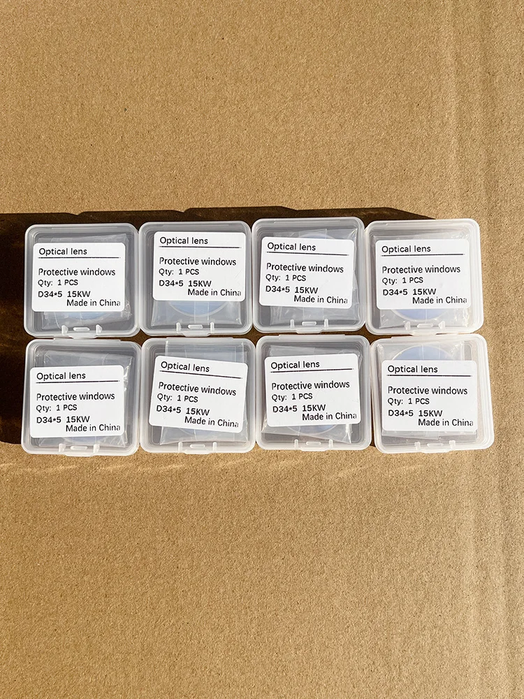 10 Stück 34x5 Laserschutzgläser Boci Laserlinsen-Schutzfenster 6 kW 10 kW 20 kW für Boci BLT421 BLT641 Laserschneidkopf – Detail 1