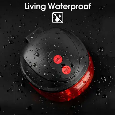 5 LED Cykel Baklykta Nattcykling Laserljus Utomhus Cykling Vattentät Säkerhetsvarningsbaklykta 10 best sales cykellaser - №8