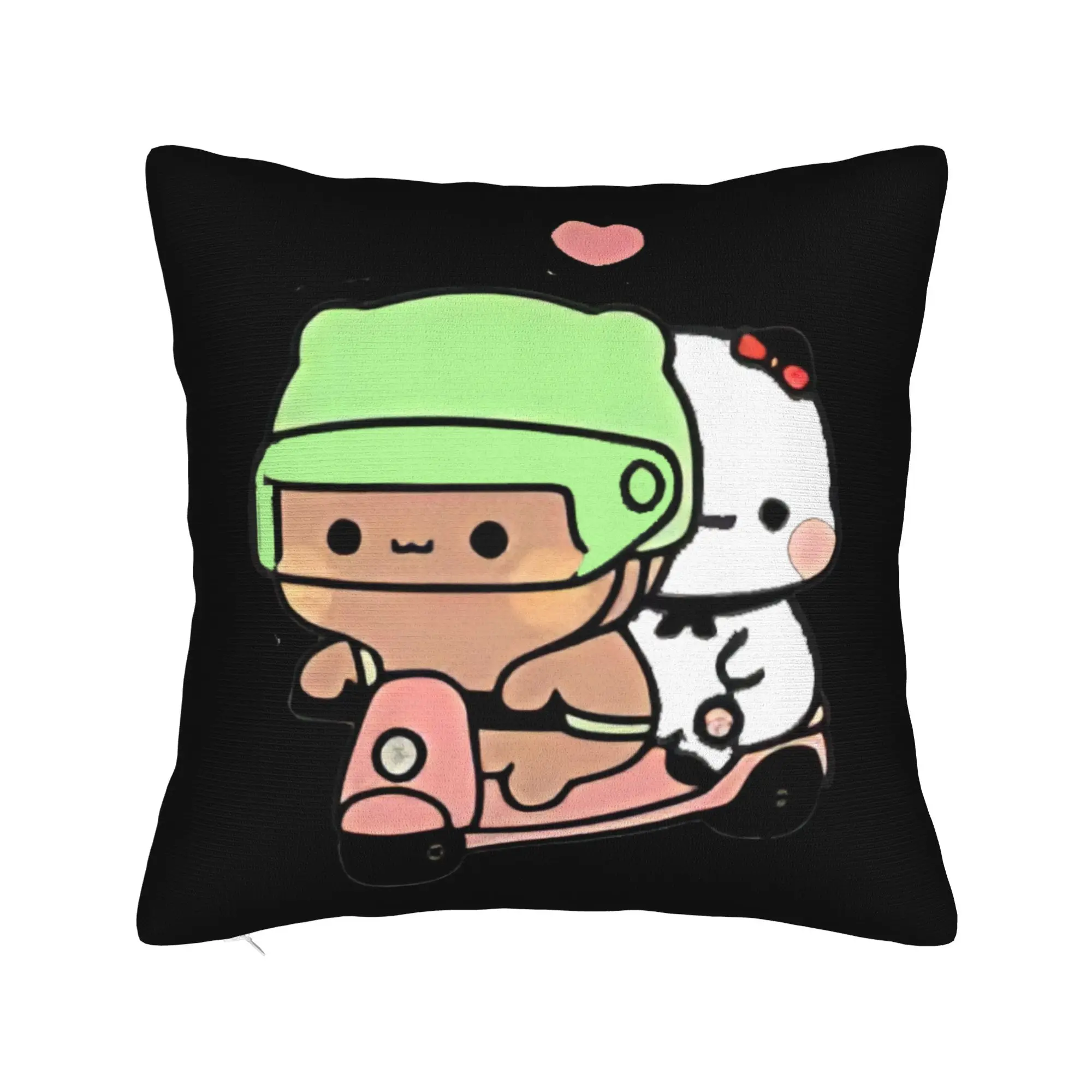 Dudu And Bubu Are Doing A Walk Pillow Cover  Cute Funny Pillow Case For Living Room Chair Soft Pillowcases Gift