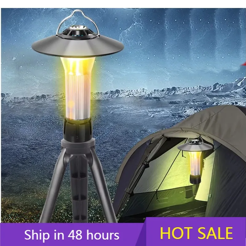 

POWER LEAP Rechargeable Waterproof Outdoor Led Foldable Camping Lamp Atmosphere Light Camping Light With Holder