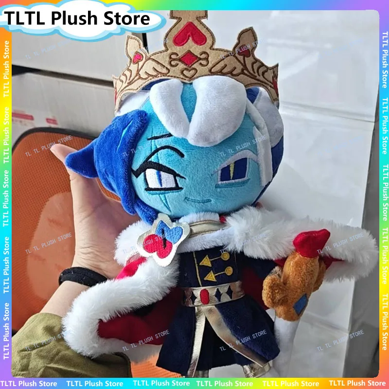 

Cookie Run Kingdom Shadow Milk Cookie King Plush Toy Doll Soft Stuffed Plush Toy Collection Home Decor Fans High Quality Gift