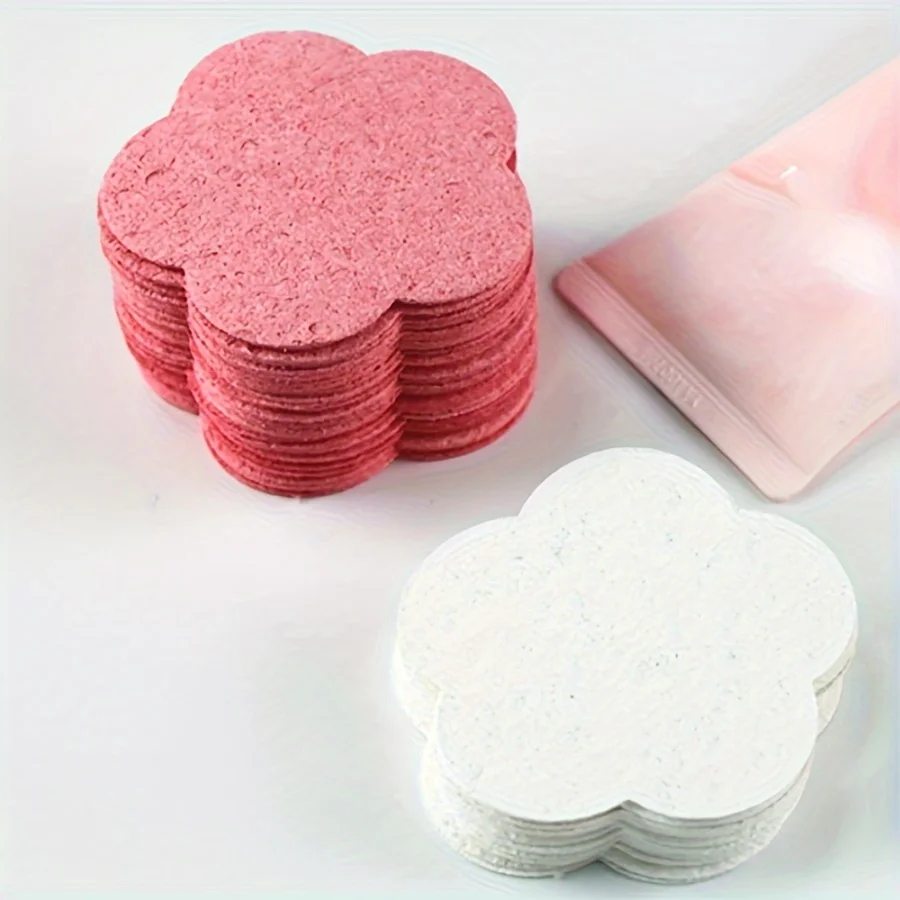 10pcs Face Cleaning Sponge Pad for Exfoliator Mask Facial SPA Massage Makeup Removal Thicker Compress Natural Cellulose Reusable
