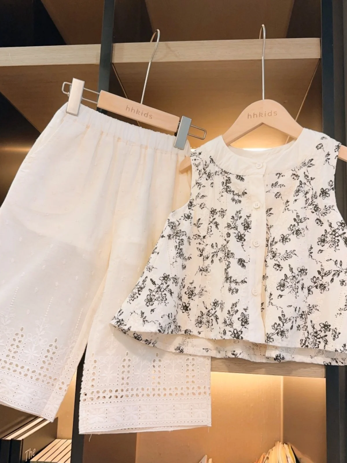 

Girls Floral Print Svel irt Set New Chinese Sle Summer Faion Two-Piece Suit for Baby Girls Trendy And Sli