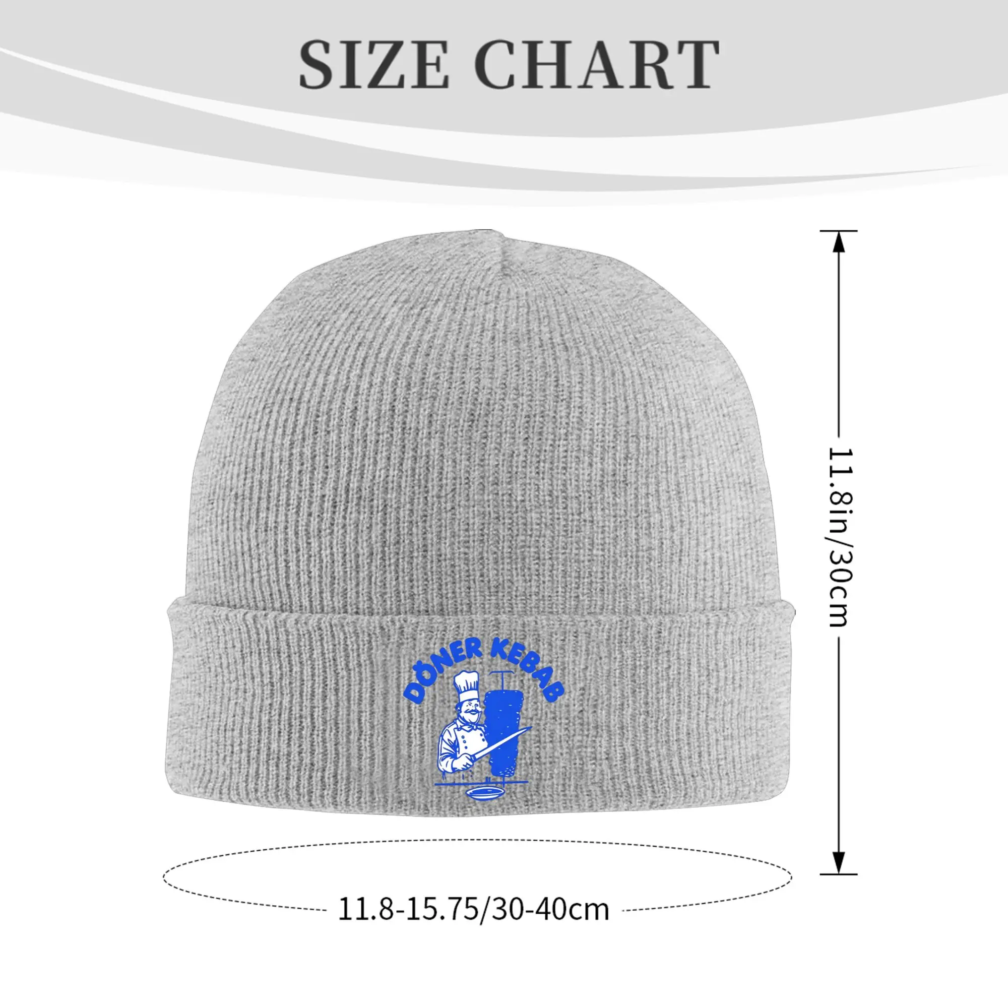 Doner Kebab Fashion Print Winter Skullies Beanies Hat Warm Autumn Knitted Hats Bonnet Caps for Women Men