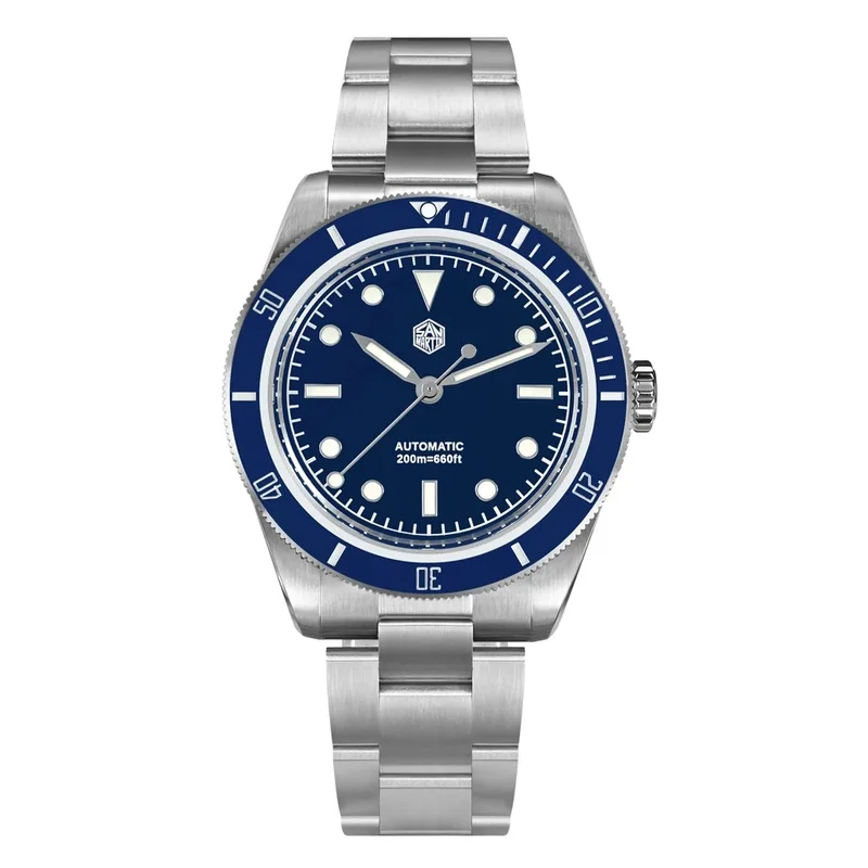 San Martin SN0004GA Vintage 38mm 6200 Diver Watch New Upgraded Men Luxury NH35 Automatic Mechanical Sapphire Waterproof 200m