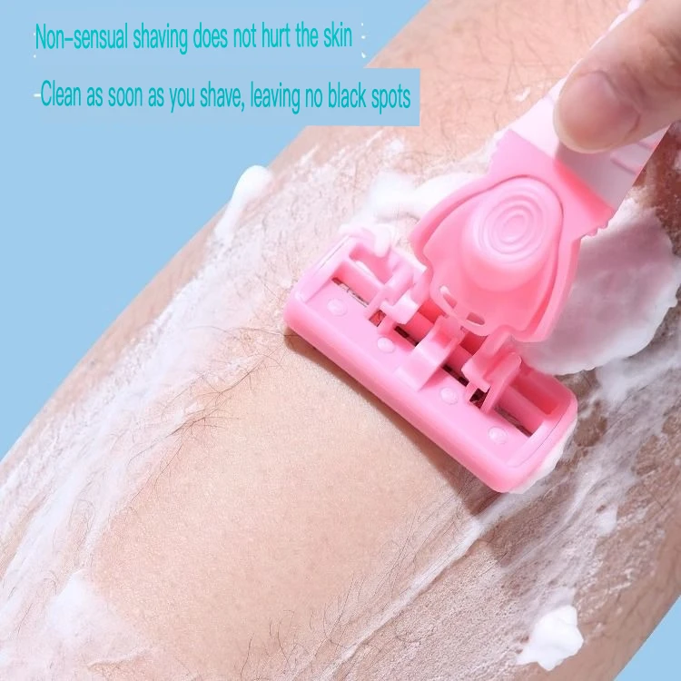 Manual Scraper Women, 6-Layer Shaver For Underarm And Private Removal, Leg Pubic Hair Shaver, Full Body Shaving