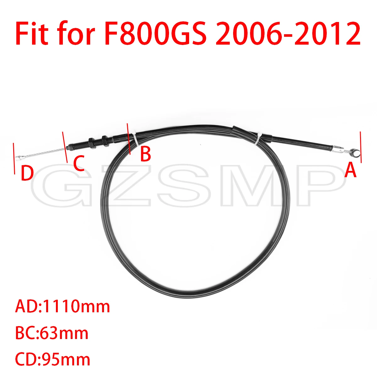 

111cm fit For BMW F800GS Motorcycle Control Wire Clutch Cable 2006-2012 Motocross Lines Parts Accessories