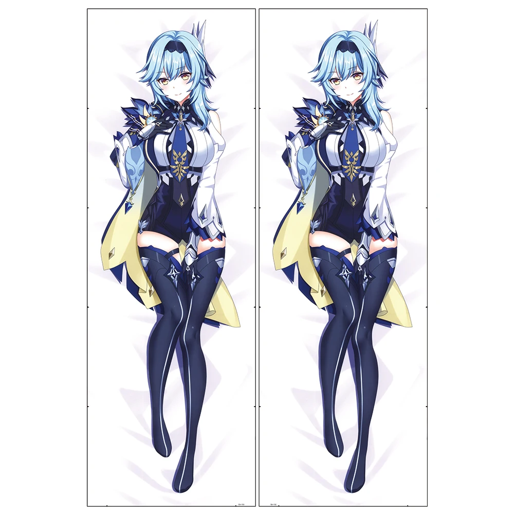 

60x180 см genshin Impact манга Подушка «Dakimakura» Cover Lovely Eula обнимающая наволочка Otaku Подушка для сна Рождество